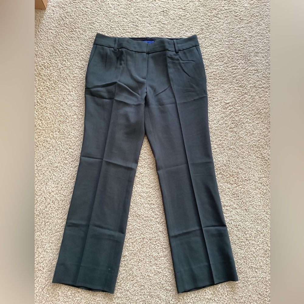 J. Crew Women's City Fit Forest Green Trousers